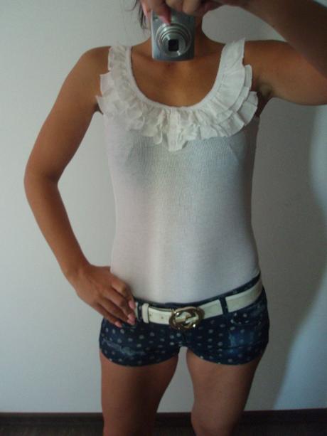 Modré riflové/džínové kraťasy zara, zara,xs