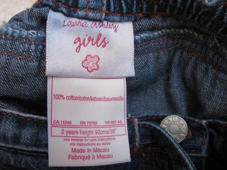 Džínová sukně s kraťasy-2 v jednom, laura ashley,92