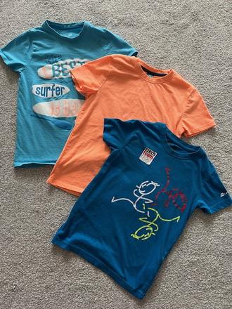 Chlapecká trička s krátkým rukávem 3ks, alpine pro,134