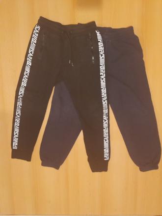 Tepláky, vel. 134, 2 kusy, h&m,134