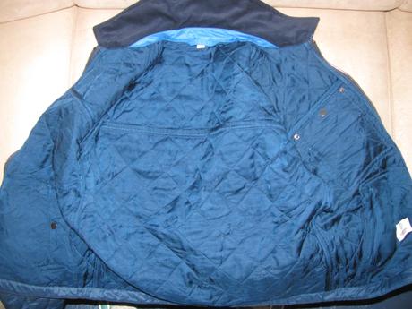 Přechodná prošívaná modrá bunda/unisex burberry, burberry,xs