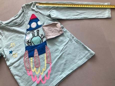 Unisex triko next 3-4roky vel.104cm raketa ufonek, next,104