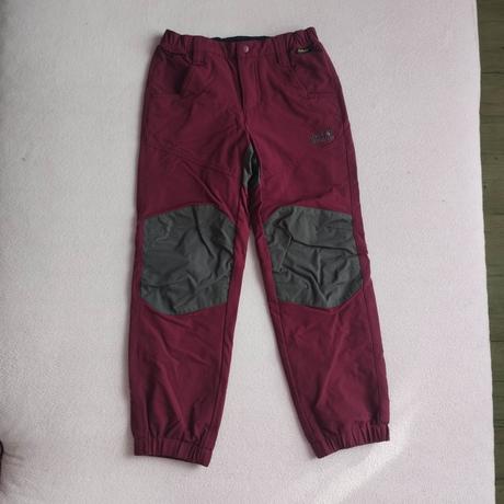 Softshellové kalhoty, jack wolfskin,128