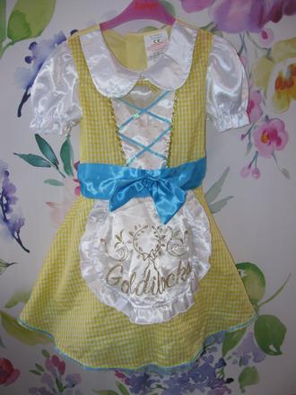 Kostým-šaty pro princeznu zlatovlásku vel.7-9 let, 