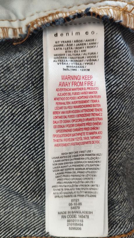 Džínová bunda/džínska unisex, denim co,122