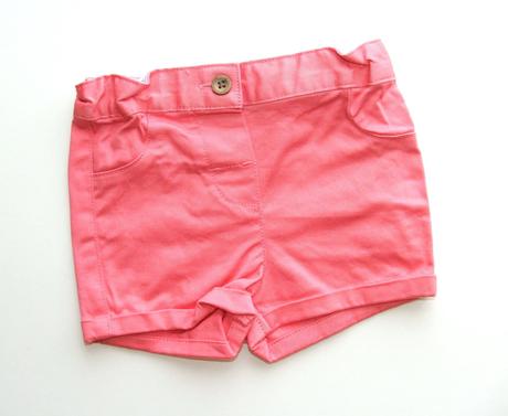 K659 plátěné dívčí kraťasy vel. 68, primark,68