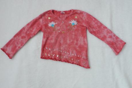 Batikovane tricko s asymetrickym strihem, palomino,110