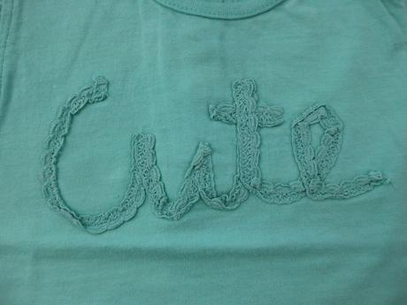 Triko, tunika s krajkovým nápisem, 86