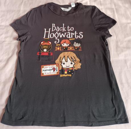 Dívčí triko šedé harry potter krátký rukáv h&m, h&m,170