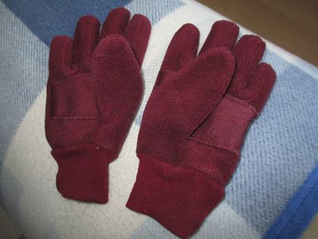Flísové rukavice cca 7-10 let, tcm,134