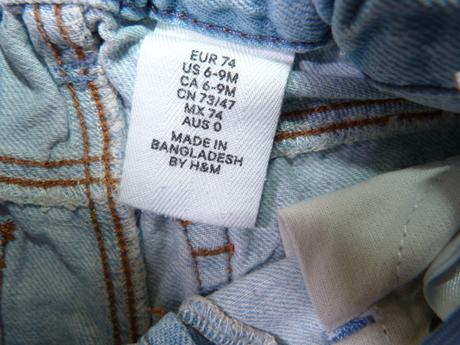 Kraťase s regulací vel.74, h&m,74