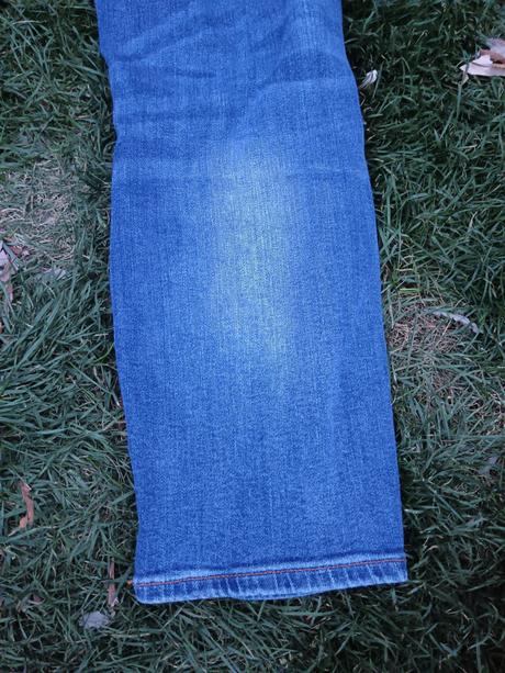 Těhotenské trhané/drbané rifleh&m slimboyfriend 38, h&m,38
