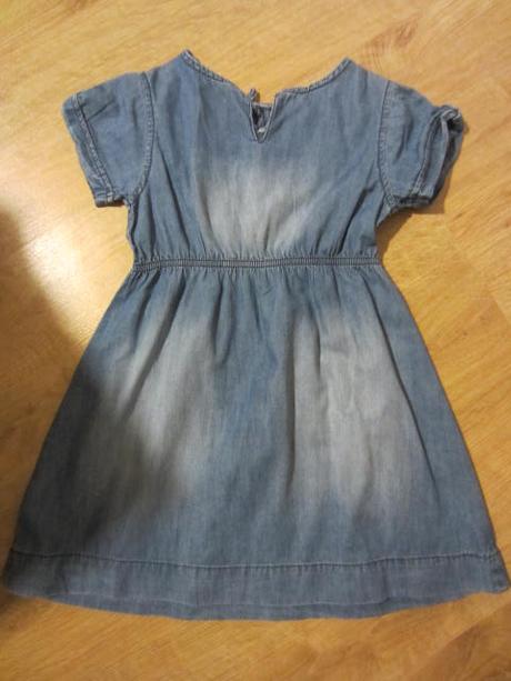 Lehoučké riflové džínové šatičky, zara,110
