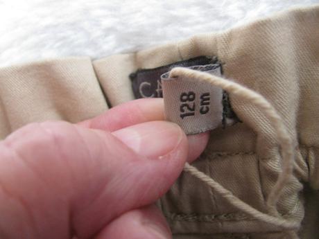 Dívčí béžové bavlněné šortky, 128