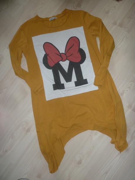 Oversize tričkové šaty minnie, 170