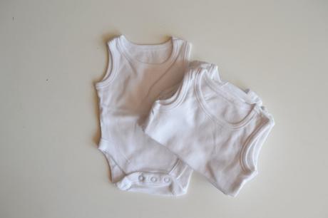 Bavlněné body bez rukávů 6ks, 50