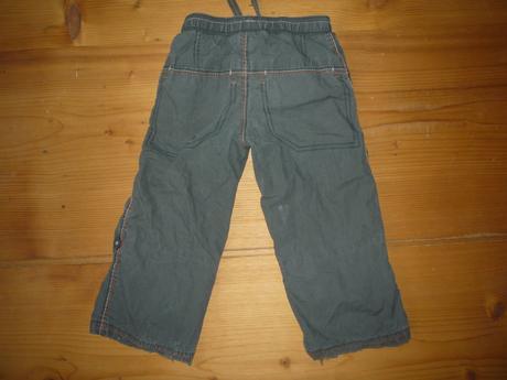 Bavlnou podšité pláťáky zelené, next,98