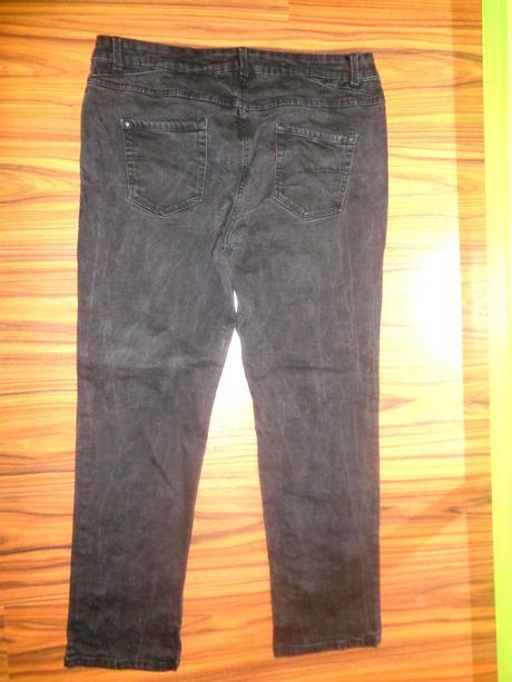 Luxusní tmavošedé strečové šisované rifle, c&a,46