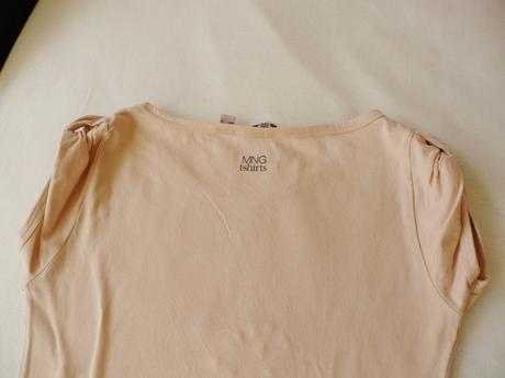 Ruzove tricko se strevickem - mango vel.xs, mango,xs