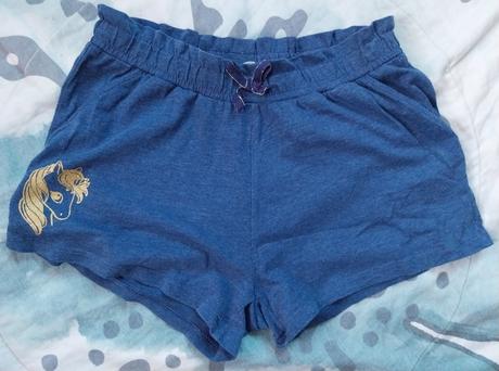Kraťasy s jednorožcem, h&m,134