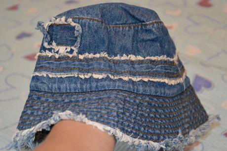 128 134 bavlněný džínový klobouk, 128