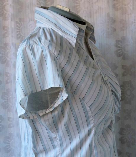 Letní pruhovaná nabíraná halenka next vel.46, next,46