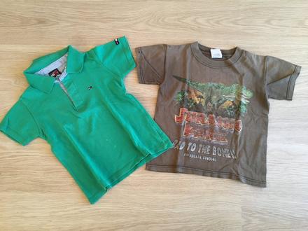 2x tričko krátký rukáv, 104