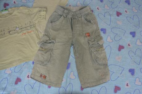 Manžestrové kalhoty, kapsáče 80/86, 80