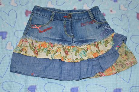 122 128 next džínová sukně s regulací v pase, next,122