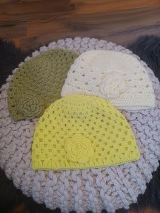 3krát háčkovaná čepice 2-5 let, 104