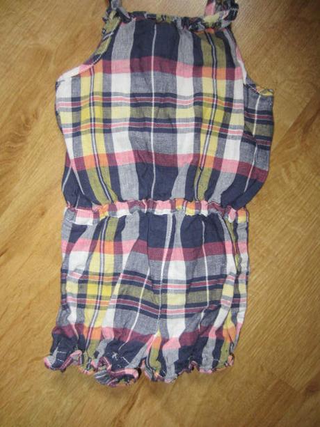 Luxus kraťáskový kostkovaný overal, ralph lauren,86