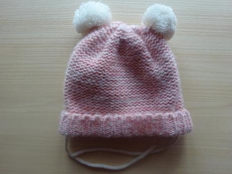 Zimní čepice s bambulkami, vel. 80/92, lupilu,80