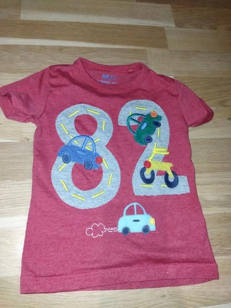 Červené tričko s auty 86 next, next,86