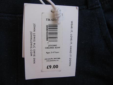 Strečové přiléhavé dívčí kalhoty john lewis, john lewis,104