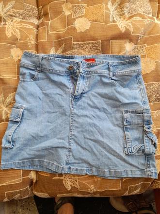 Riflová sukně modrá na slečnu, 188