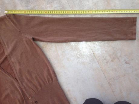 Hnědý svetr hugo boss vel. 36, xs knoflík kardigan, s