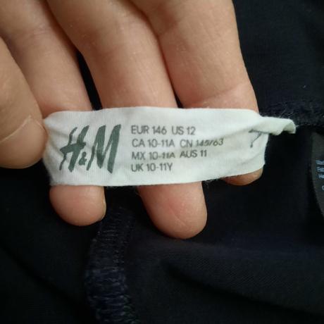 Černé leginy h&m, h&m,146