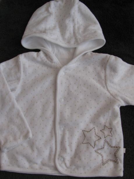 Sametková mikina s kapucí, mothercare,74