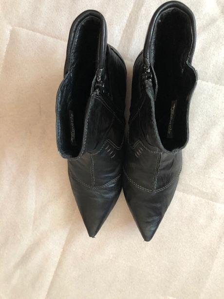 Cerne kozene polokozacky 37 tamaris, tamaris,37