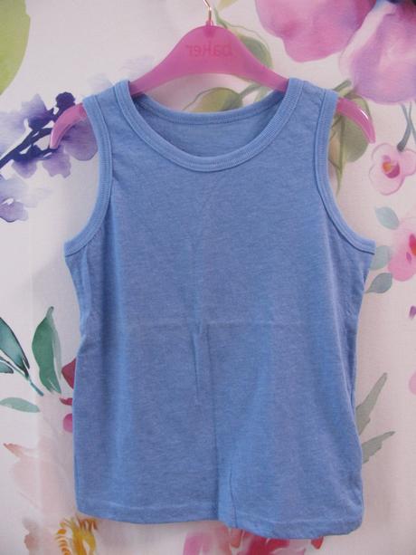Chlapecké bavlněné modré tílko, primark,110