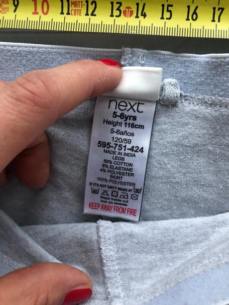 5-6let 116cm next legíny tutu sukně šedá stříbrná, next,116