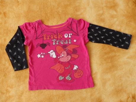 Halloweenské tričko s myškou minnie, disney,92