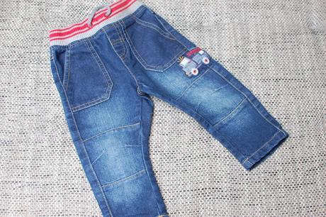 Parádní džínečky s hasičem, velikost 80/86, bluezoo,80