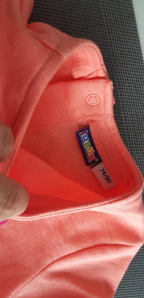 Dětské telápkové šaty/tunika/mikina oranžová 86-92, lupilu,86