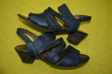 Dámské kožené sandály baťa,v.40, baťa,40