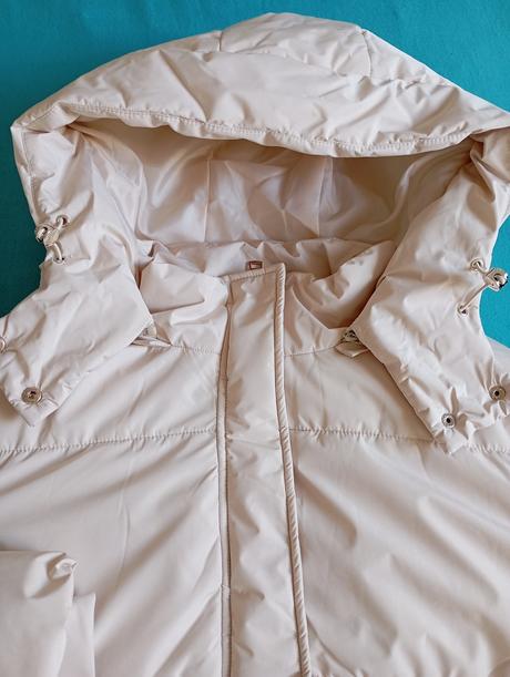 Puffer zimní bunda krémová, sinsay,42 / xl