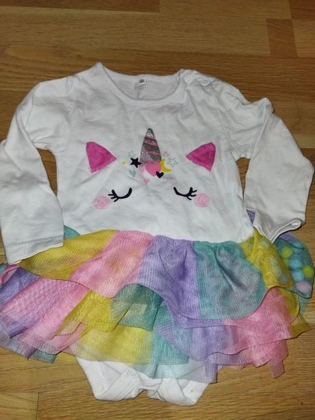 Body se šaty s jednorožcem 74 tu, tu,74