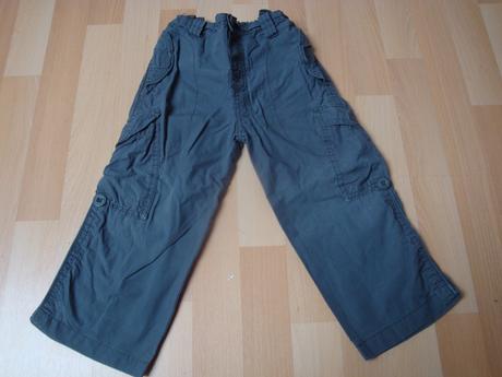 Kalhoty pro holky, plátěné - šedé, vel. 98, cherokee,98