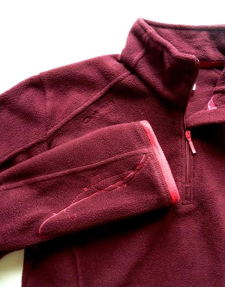 Fleecová mikina s výstřihem na zip vel. 34 / xs, quechua,xs