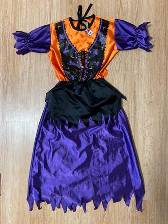 Kostým halloweenské šaty - vel. ca 122/128, 
